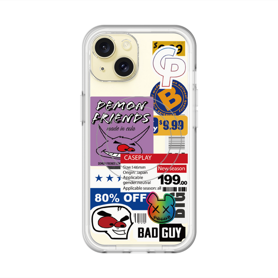 スリムプロテクションプレミアムケース with MagSafe［ Demon Friends Sticker .3 ］