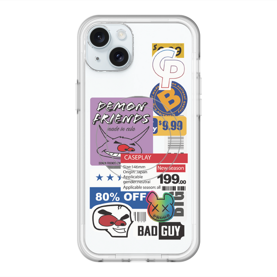 スリムプロテクションプレミアムケース with MagSafe［ Demon Friends Sticker .3 ］