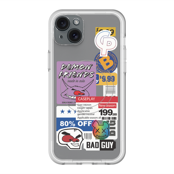 スリムプロテクションプレミアムケース with MagSafe［ Demon Friends Sticker .3 ］