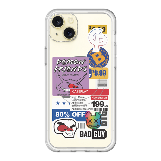 スリムプロテクションプレミアムケース with MagSafe［ Demon Friends Sticker .3 ］