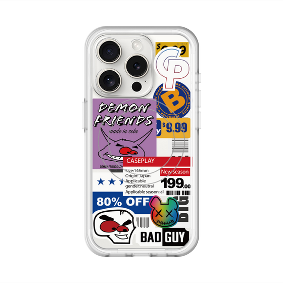 スリムプロテクションプレミアムケース with MagSafe［ Demon Friends Sticker .3 ］