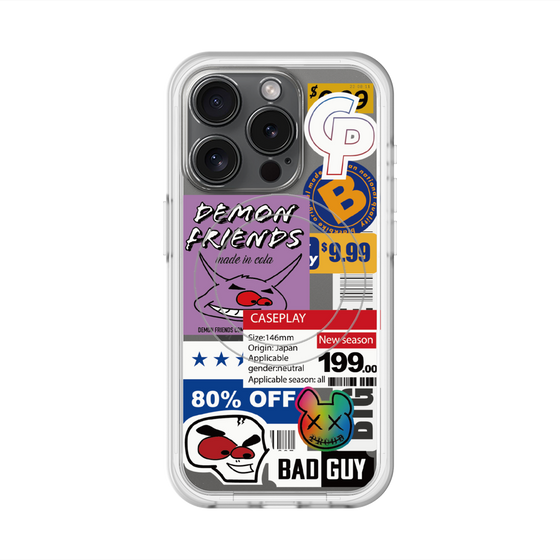 スリムプロテクションプレミアムケース with MagSafe［ Demon Friends Sticker .3 ］