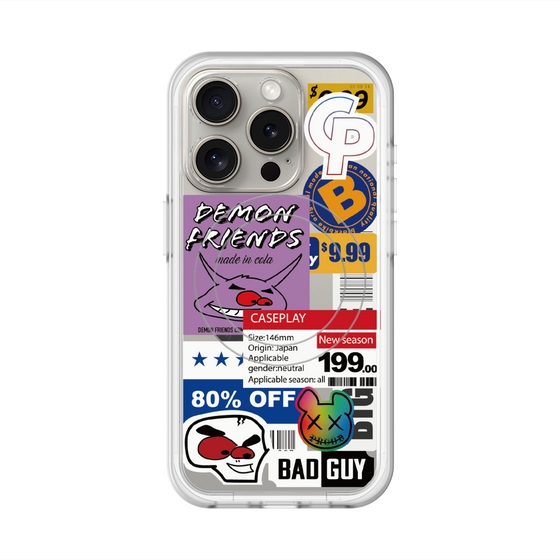 スリムプロテクションプレミアムケース with MagSafe［ Demon Friends Sticker .3 ］