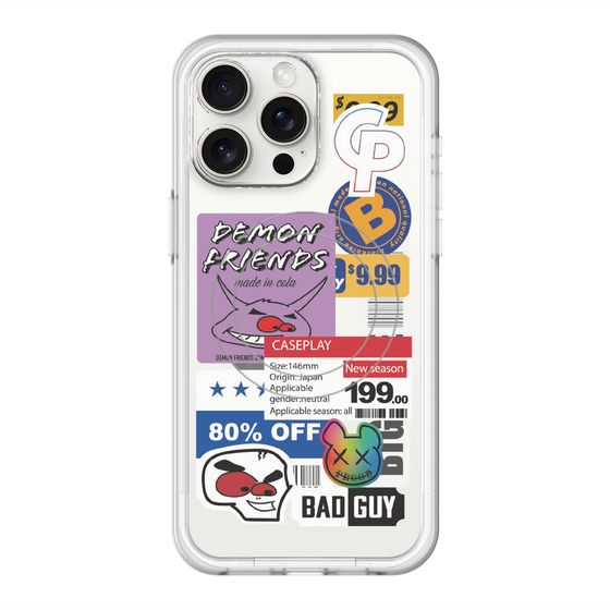 スリムプロテクションプレミアムケース with MagSafe［ Demon Friends Sticker .3 ］