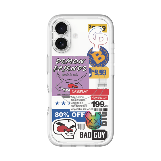 スリムプロテクションプレミアムケース with MagSafe［ Demon Friends Sticker .3 ］