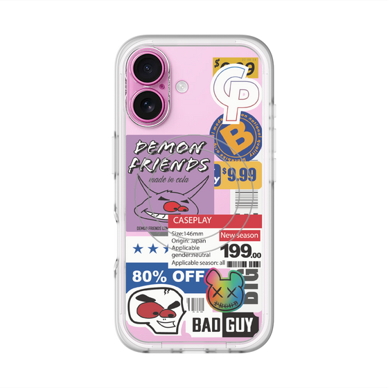 スリムプロテクションプレミアムケース with MagSafe［ Demon Friends Sticker .3 ］