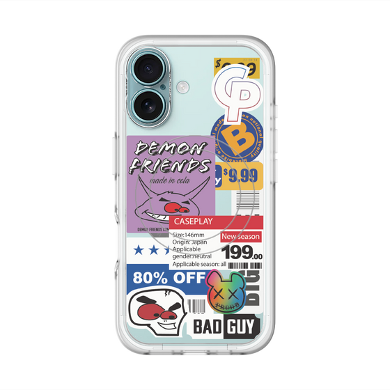 スリムプロテクションプレミアムケース with MagSafe［ Demon Friends Sticker .3 ］