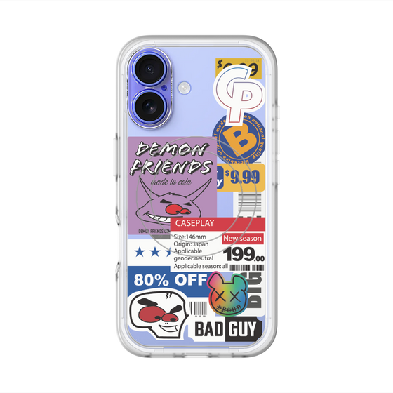 スリムプロテクションプレミアムケース with MagSafe［ Demon Friends Sticker .3 ］