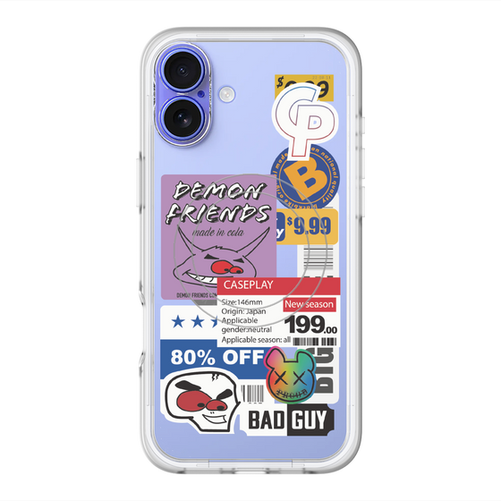 スリムプロテクションプレミアムケース with MagSafe［ Demon Friends Sticker .3 ］
