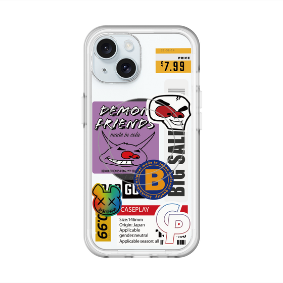 スリムプロテクションプレミアムケース with MagSafe［ Demon Friends Sticker .4 ］