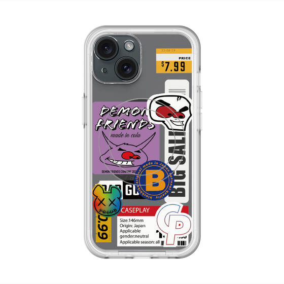 スリムプロテクションプレミアムケース with MagSafe［ Demon Friends Sticker .4 ］