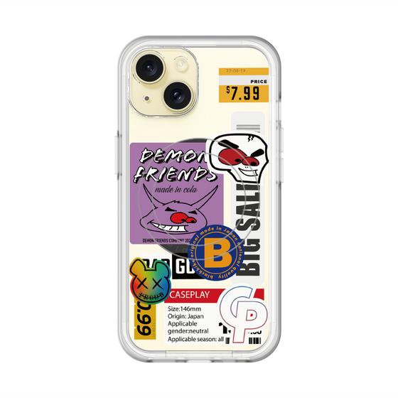 スリムプロテクションプレミアムケース with MagSafe［ Demon Friends Sticker .4 ］