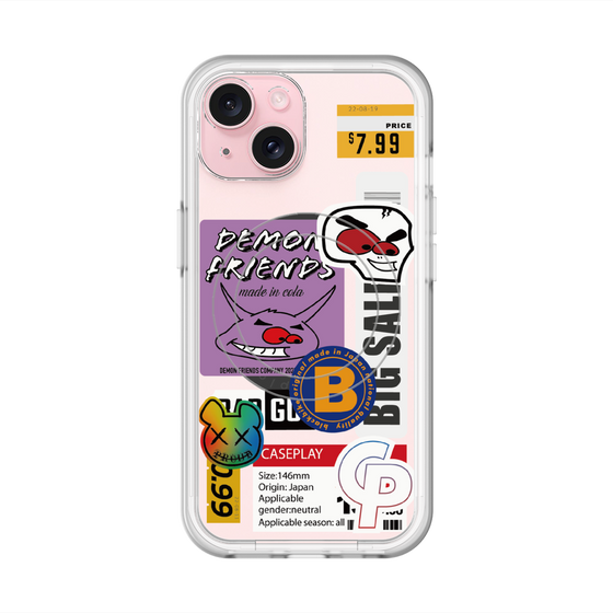 スリムプロテクションプレミアムケース with MagSafe［ Demon Friends Sticker .4 ］