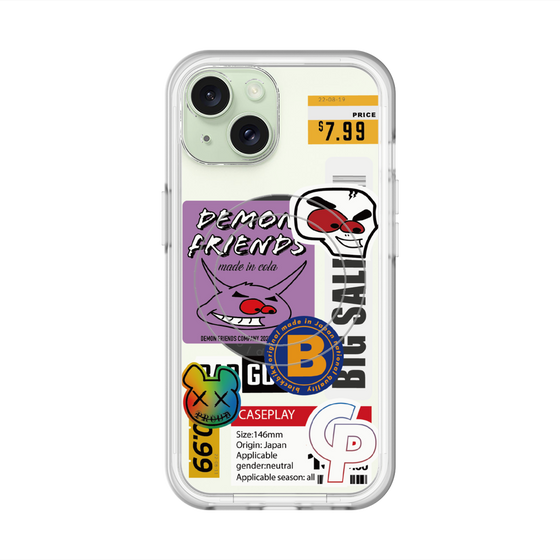 スリムプロテクションプレミアムケース with MagSafe［ Demon Friends Sticker .4 ］