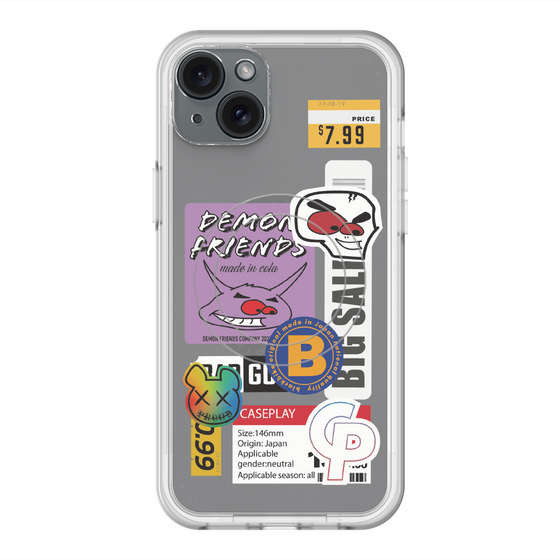 スリムプロテクションプレミアムケース with MagSafe［ Demon Friends Sticker .4 ］