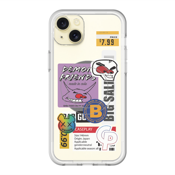 スリムプロテクションプレミアムケース with MagSafe［ Demon Friends Sticker .4 ］