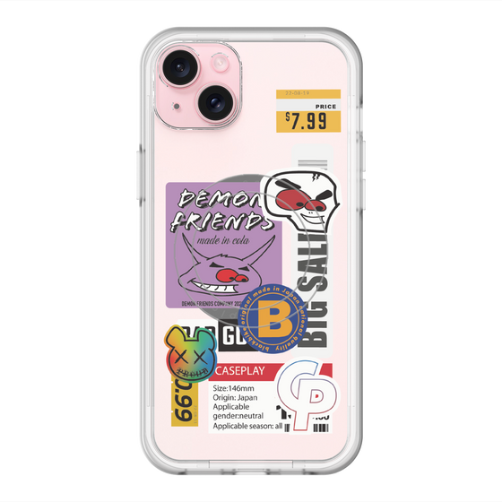 スリムプロテクションプレミアムケース with MagSafe［ Demon Friends Sticker .4 ］