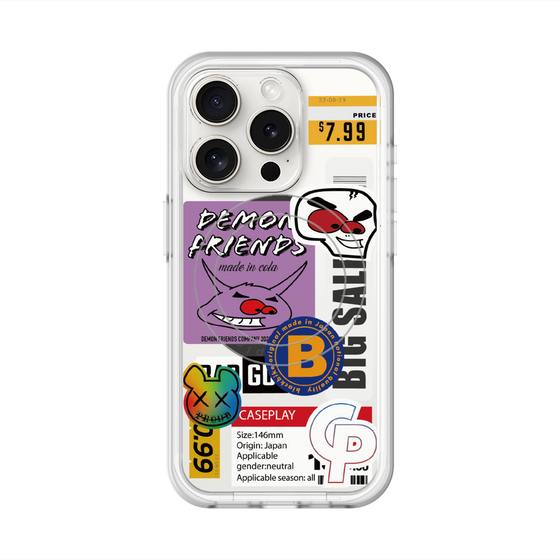 スリムプロテクションプレミアムケース with MagSafe［ Demon Friends Sticker .4 ］