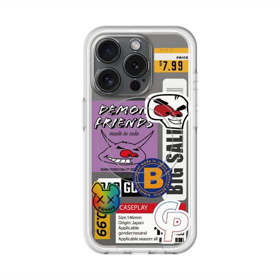 スリムプロテクションプレミアムケース with MagSafe［ Demon Friends Sticker .4 ］