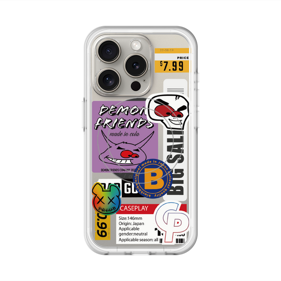 スリムプロテクションプレミアムケース with MagSafe［ Demon Friends Sticker .4 ］