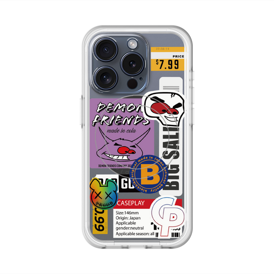スリムプロテクションプレミアムケース with MagSafe［ Demon Friends Sticker .4 ］