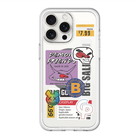スリムプロテクションプレミアムケース with MagSafe［ Demon Friends Sticker .4 ］