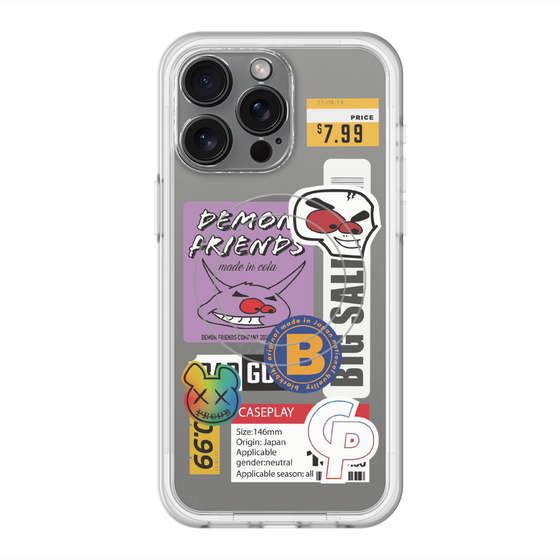 スリムプロテクションプレミアムケース with MagSafe［ Demon Friends Sticker .4 ］
