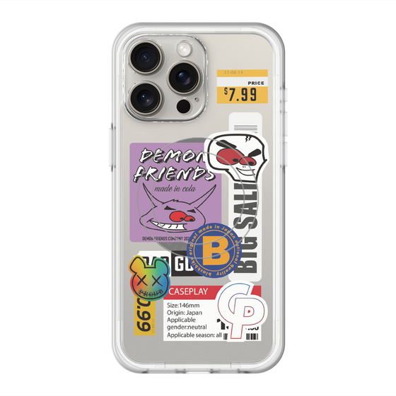 スリムプロテクションプレミアムケース with MagSafe［ Demon Friends Sticker .4 ］