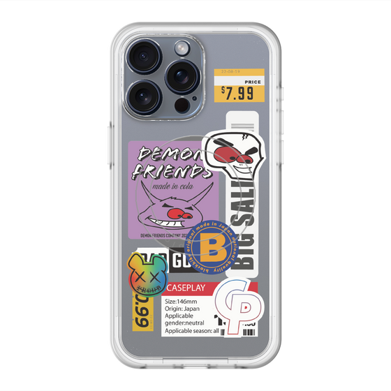 スリムプロテクションプレミアムケース with MagSafe［ Demon Friends Sticker .4 ］