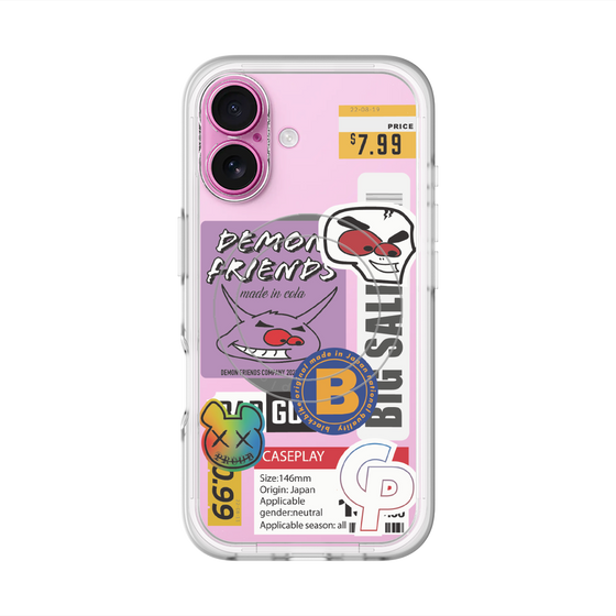 スリムプロテクションプレミアムケース with MagSafe［ Demon Friends Sticker .4 ］