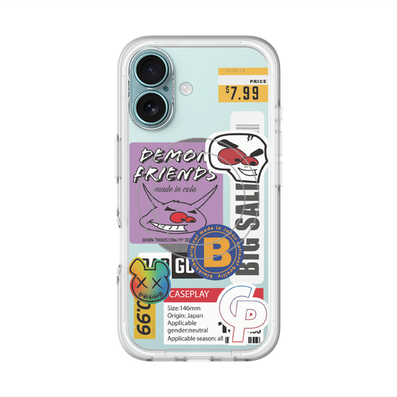 スリムプロテクションプレミアムケース with MagSafe［ Demon Friends Sticker .4 ］