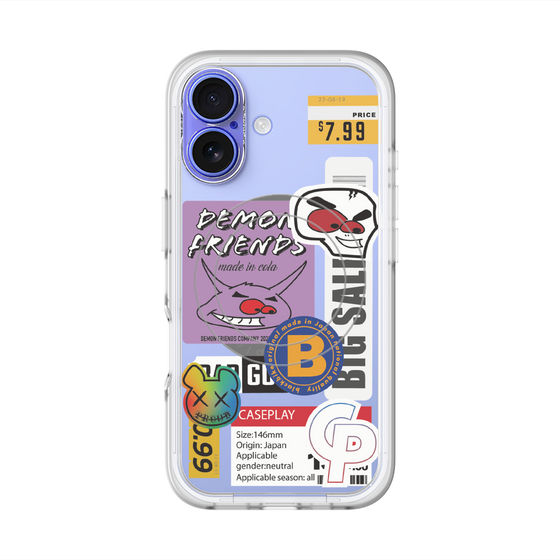 スリムプロテクションプレミアムケース with MagSafe［ Demon Friends Sticker .4 ］