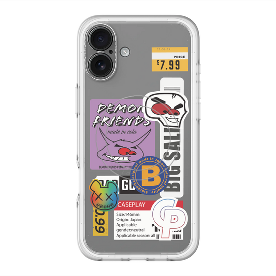 スリムプロテクションプレミアムケース with MagSafe［ Demon Friends Sticker .4 ］