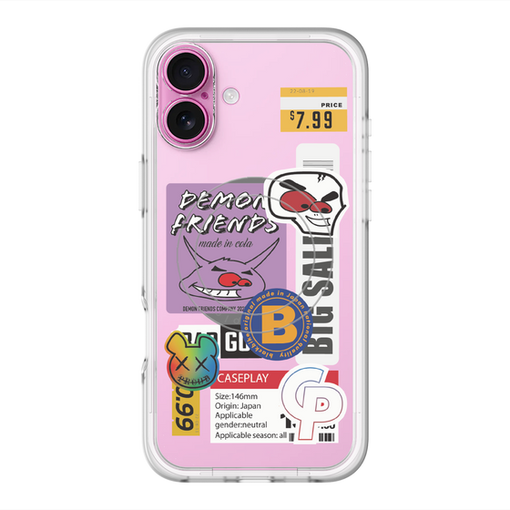 スリムプロテクションプレミアムケース with MagSafe［ Demon Friends Sticker .4 ］