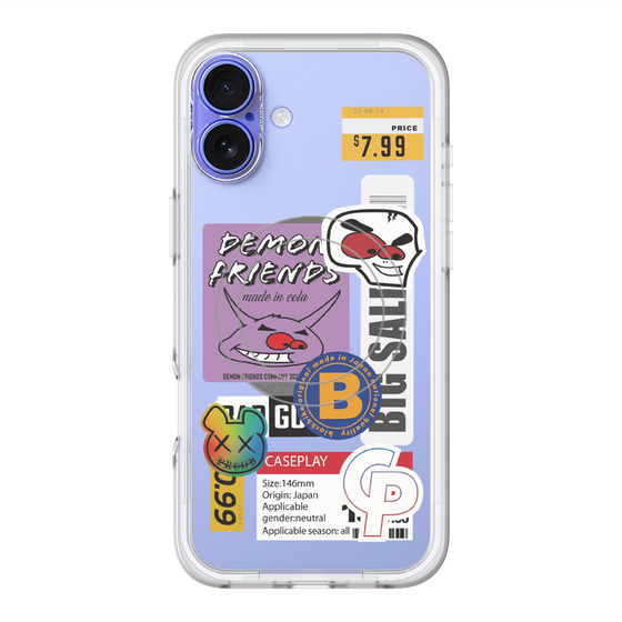 スリムプロテクションプレミアムケース with MagSafe［ Demon Friends Sticker .4 ］