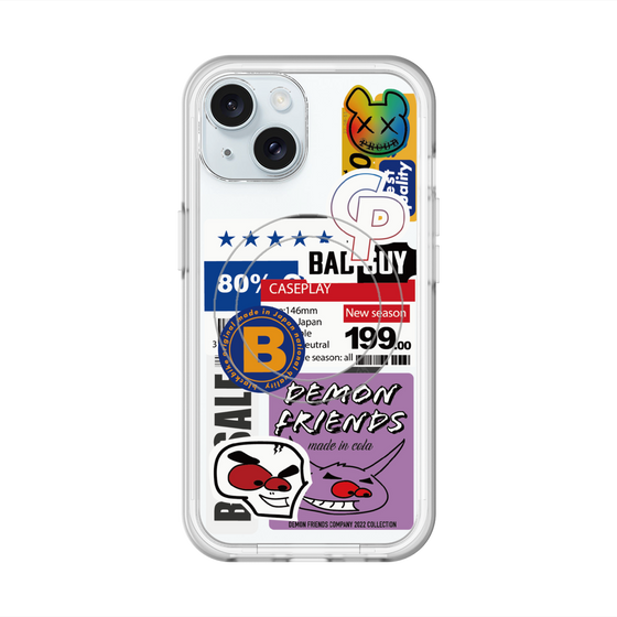 スリムプロテクションプレミアムケース with MagSafe［ Demon Friends Sticker .5 ］