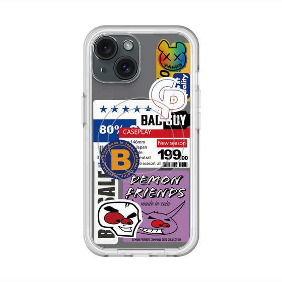 スリムプロテクションプレミアムケース with MagSafe［ Demon Friends Sticker .5 ］