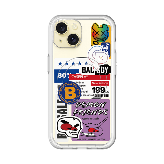 スリムプロテクションプレミアムケース with MagSafe［ Demon Friends Sticker .5 ］