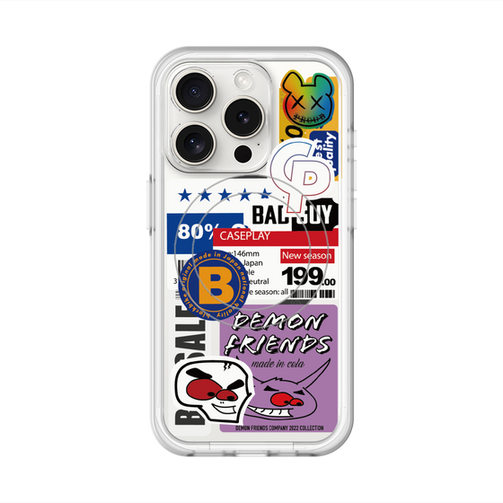スリムプロテクションプレミアムケース with MagSafe［ Demon Friends Sticker .5 ］