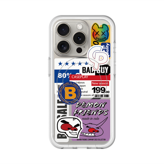 スリムプロテクションプレミアムケース with MagSafe［ Demon Friends Sticker .5 ］