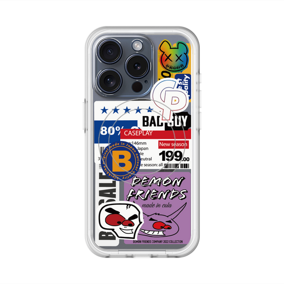 スリムプロテクションプレミアムケース with MagSafe［ Demon Friends Sticker .5 ］