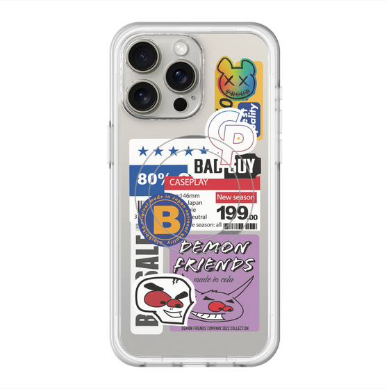 スリムプロテクションプレミアムケース with MagSafe［ Demon Friends Sticker .5 ］