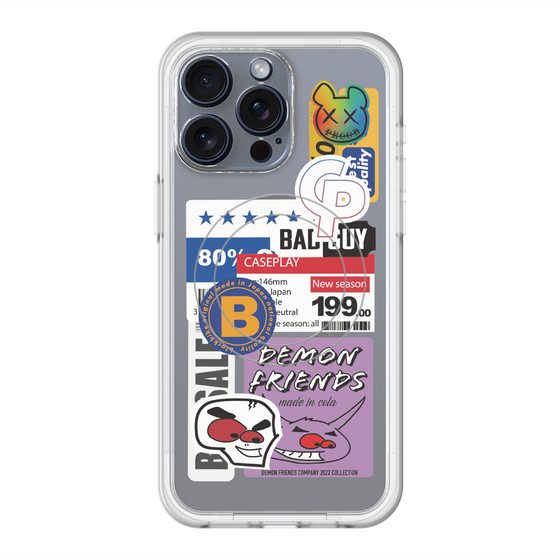 スリムプロテクションプレミアムケース with MagSafe［ Demon Friends Sticker .5 ］