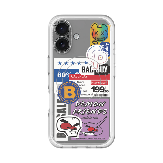 スリムプロテクションプレミアムケース with MagSafe［ Demon Friends Sticker .5 ］