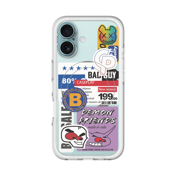 スリムプロテクションプレミアムケース with MagSafe［ Demon Friends Sticker .5 ］