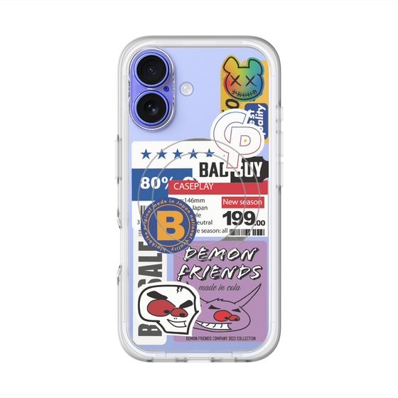 スリムプロテクションプレミアムケース with MagSafe［ Demon Friends Sticker .5 ］