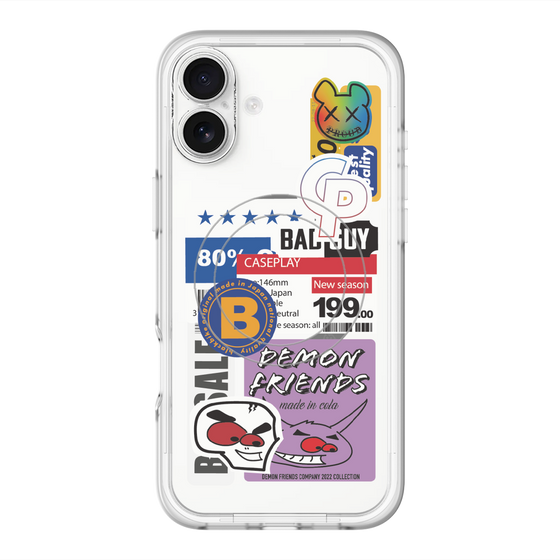 スリムプロテクションプレミアムケース with MagSafe［ Demon Friends Sticker .5 ］
