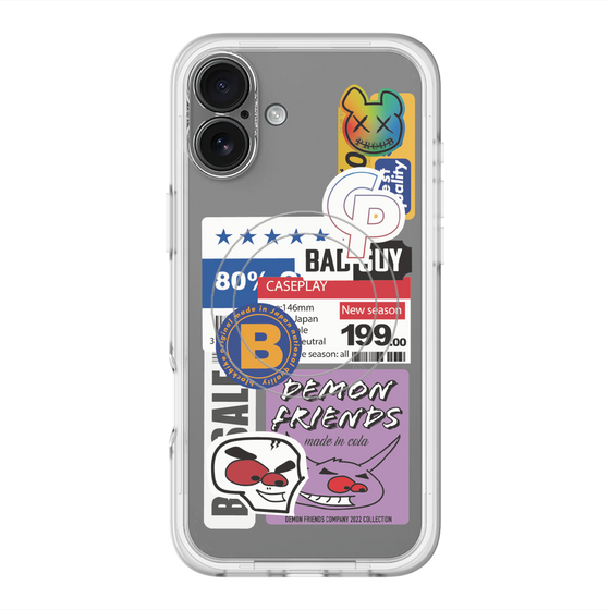 スリムプロテクションプレミアムケース with MagSafe［ Demon Friends Sticker .5 ］