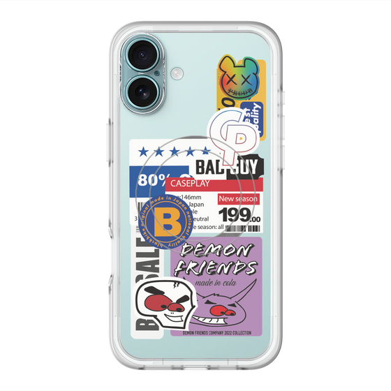 スリムプロテクションプレミアムケース with MagSafe［ Demon Friends Sticker .5 ］