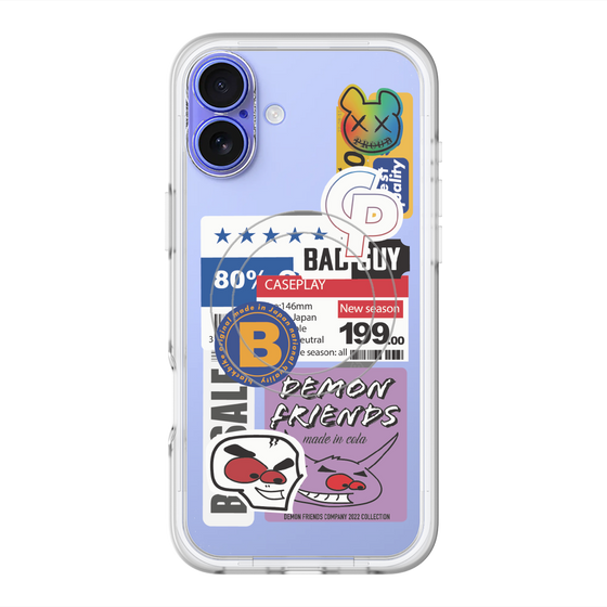 スリムプロテクションプレミアムケース with MagSafe［ Demon Friends Sticker .5 ］